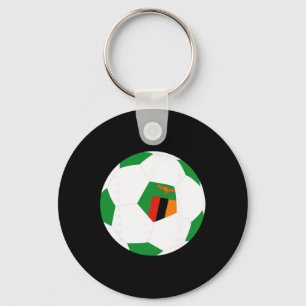 Chaveiro Camisa de Futebol da Zâmbia com Estampa de Orgulho