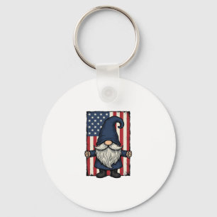 Chaveiro Camisa de Gnome Patriota com Desenho de Bandeira V