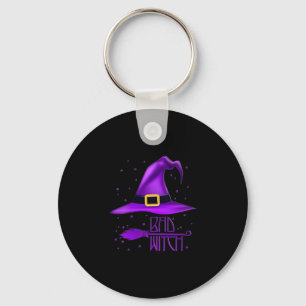 Chaveiro Camisa de Halloween de bruxa ruim para mulheres fo