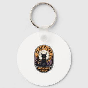 Chaveiro Camisa de Halloween de Gato Preto Charme da Meia-N