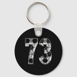 Chaveiro Camisa de jogador de futebol padrão número 73 prat