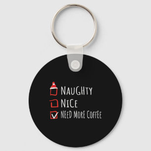 Chaveiro Camisa de Lista de Natal Mais Café Legal Levado