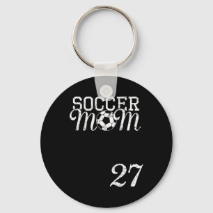 Chaveiro Camisa de Mãe de Futebol Número 27 Jogador Favorit