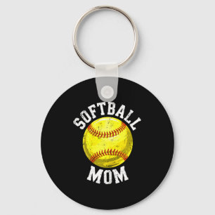 Chaveiro Camisa de Mãe de Softball para Mulheres Amante de