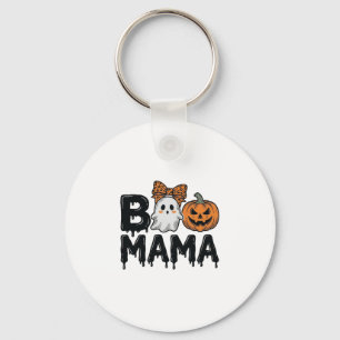 Chaveiro Camisa de Mãe Fantasma de Halloween Abóbora Boo Ma
