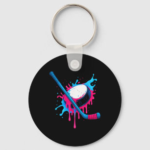 Chaveiro Camisa de Meninos de Hockey com Sorvete e Puck Dri