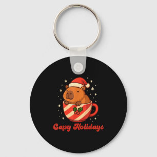 Chaveiro Camisa de Natal de Capivara, Férias Divertidas de