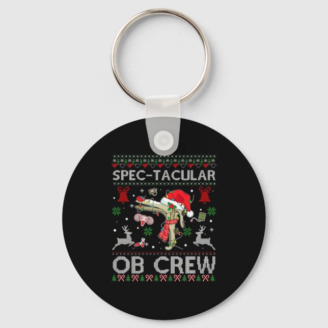Chaveiro Camisa de Natal Feia Espéculo da Equipe de Ob Espe (Frente)