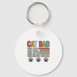 Chaveiro Camisa de Pai de Gato Vintage Engraçado Design de 