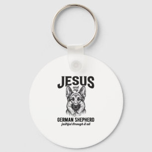 Chaveiro Camisa de Pastor Alemão da Fé para Amor de Cães Cr