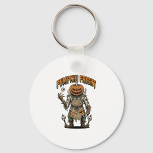 Chaveiro Camisa de Terror de Abóbora Arte de Halloween Vint