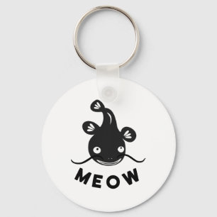 Chaveiro Camisa Divertida de Pesca de Bagre - Bagre Meow