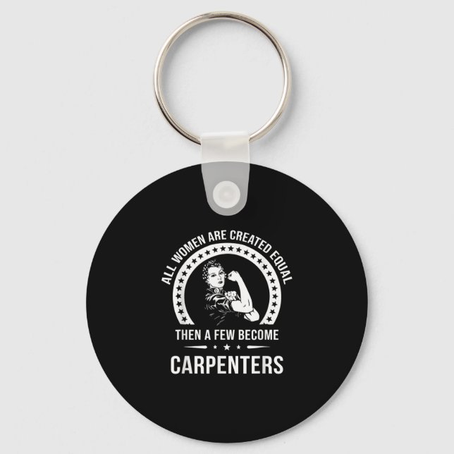 Chaveiro Camisa do carpinteiro para mulheres carpinteiro (Frente)