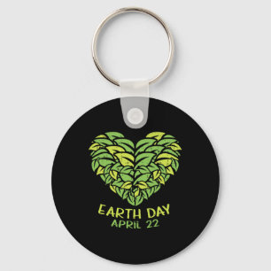 Chaveiro Camisa do Dia da Terra Pro Ambiente Plantas Coraçã
