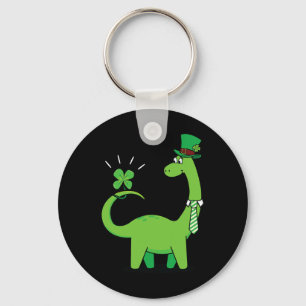 Chaveiro Camisa do Dia de São Patrício de Dinossauro para C