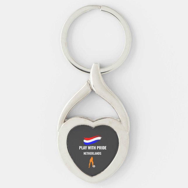 Chaveiro Camisa do Orgulho do Futebol da Holanda 2026 (Frente)
