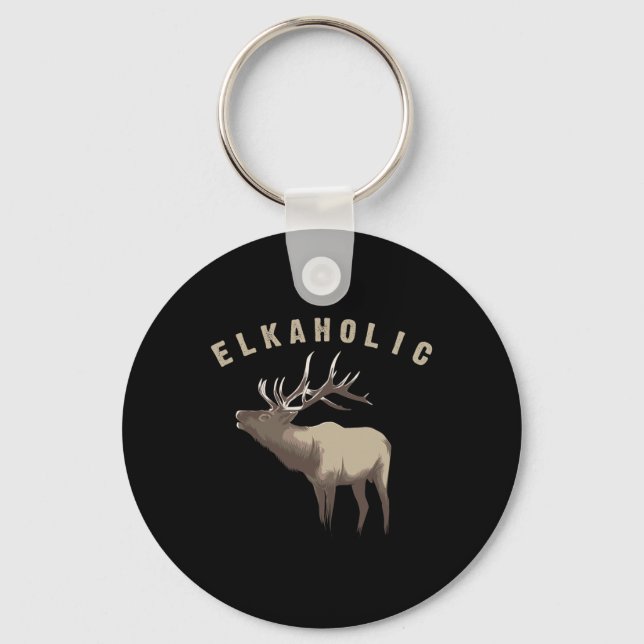 Chaveiro Camisa Elkaholic Alces Fofo Caçadores Presente Div (Frente)