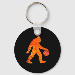 Chaveiro Camisa engraçada de basquete Bigfoot para meninos