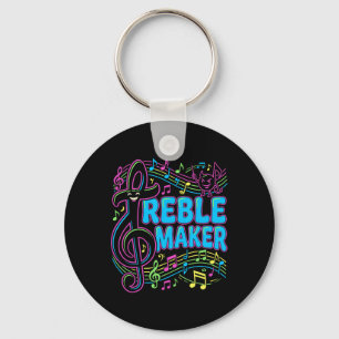 Chaveiro Camisa engraçada de punho musical Treble Maker Cor