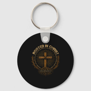 Chaveiro Camisa Enraizada Em Cristo, Camisa De Jesus, Cruz