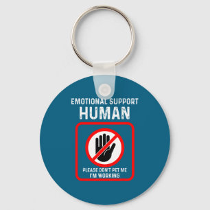 Chaveiro Camisa Eu Suporte Emocional Humano Fantasia de Hal