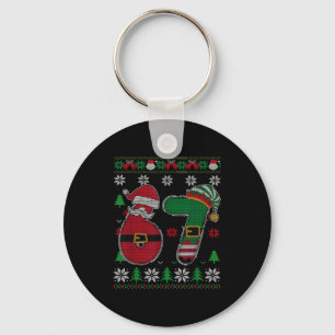 Chaveiro Camisa feia engraçada 67 meme 6 7 para o Natal par