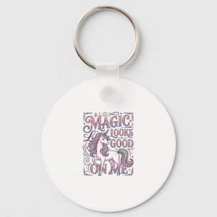 Chaveiro Camisa Gráfica da Magia do Unicórnio Fica Bem em M