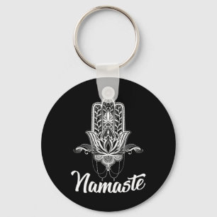Chaveiro Camisa Lotus Namaste Hamsa Mão 