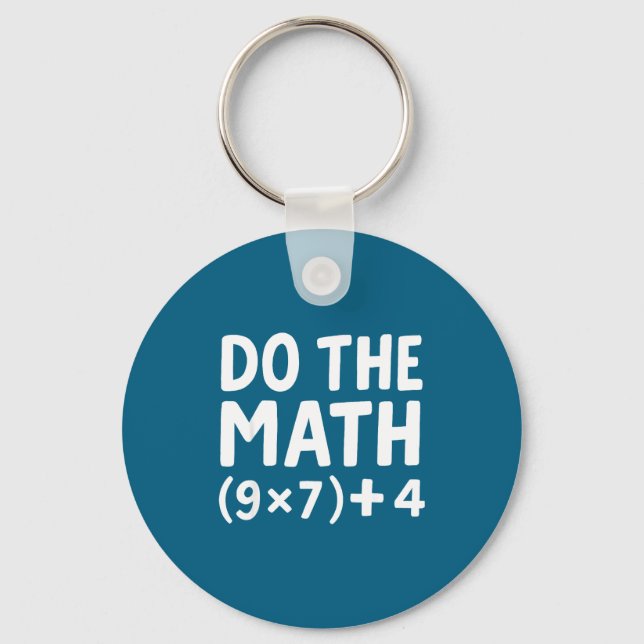 Chaveiro Camisa Matemática 67 Meme Seis Sete (Frente)