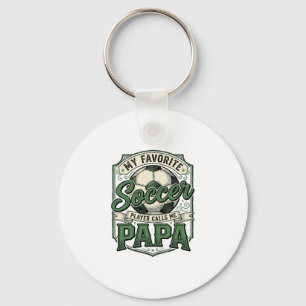 Chaveiro Camisa Papa de Futebol Desenho de Gravura Vintage_