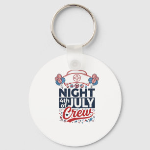 Chaveiro Camisa Patriótica da Equipe Noturna do Dia 4 de Ju