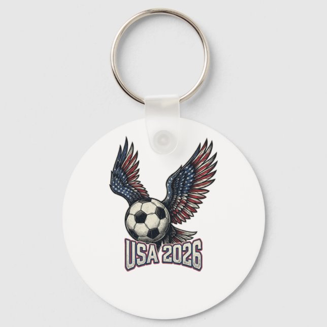 Chaveiro Camisa Retro USA Soccer 2026 Eagle Wings (Frente)