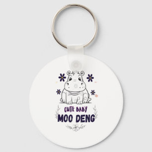 Chaveiro Camisa-T de Cachorro Moo Deng