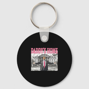 Chaveiro Camisa Trump Papai Está em Casa Para Homens Mulher