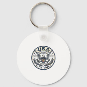 Chaveiro Camisa USA 250 Anos Liberdade Vintage Águia Emblem