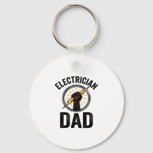 Chaveiro Camisa Vetorial de Gravura Vintage Pai Eletricista