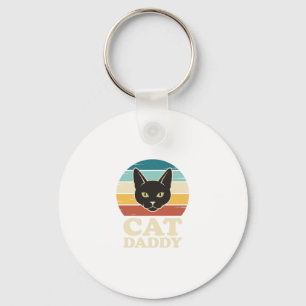 Chaveiro Camisa Vintage Cat Daddy Black Cat Retro Sunset De