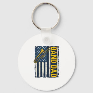 Chaveiro Camisa Vintage da Bandeira Americana do Trombone d