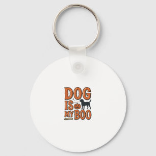 Chaveiro Camisa Vintage Dog Is My Boo Halloween Design_1