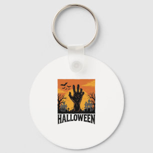 Chaveiro Camisa Vintage Halloween Cemitério Mão Zumbi Desen