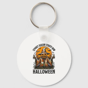Chaveiro Camisa Vintage Halloween Espantalho Abóbora Bruxa_
