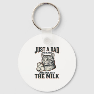 Chaveiro Camisa Vintage Pai de Gato Engraçado Voltou Com Le