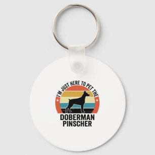Chaveiro Camisa Vintage para Amantes de Doberman Pinscher