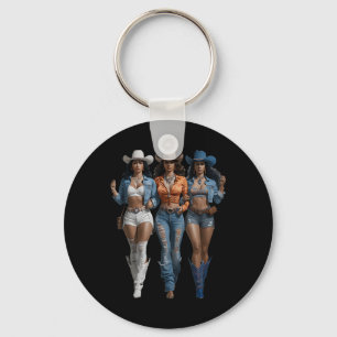 Chaveiro Camisa Western Black Cowgirl Rodeio País Mulheres
