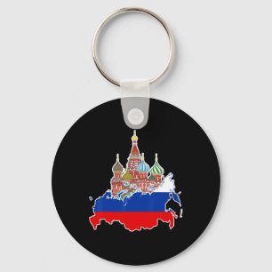 Chaveiro Camisas da Bandeira Russa Crianças Fã de Futebol R