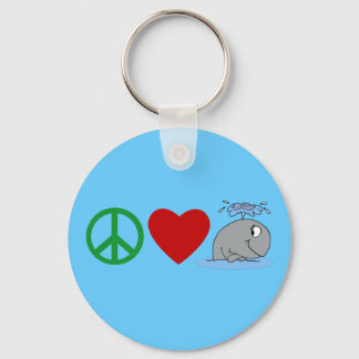Chaveiro Camisas de baleias Peace Love, Canecas de viagem, 