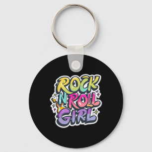 Chaveiro Camisas De banda Para Crianças Rock N Roll Girl Ro