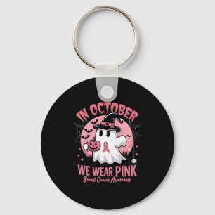 Chaveiro Camisas de Cancer da Mama Veste do Dia das Bruxas