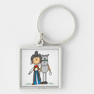 Chaveiro Camisas e Presentes da Cowgirl Com Cavalo