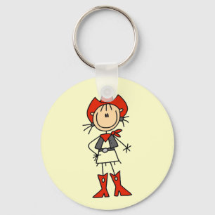 Chaveiro Camisas e Presentes da Cowgirl do Chapéu Vermelho